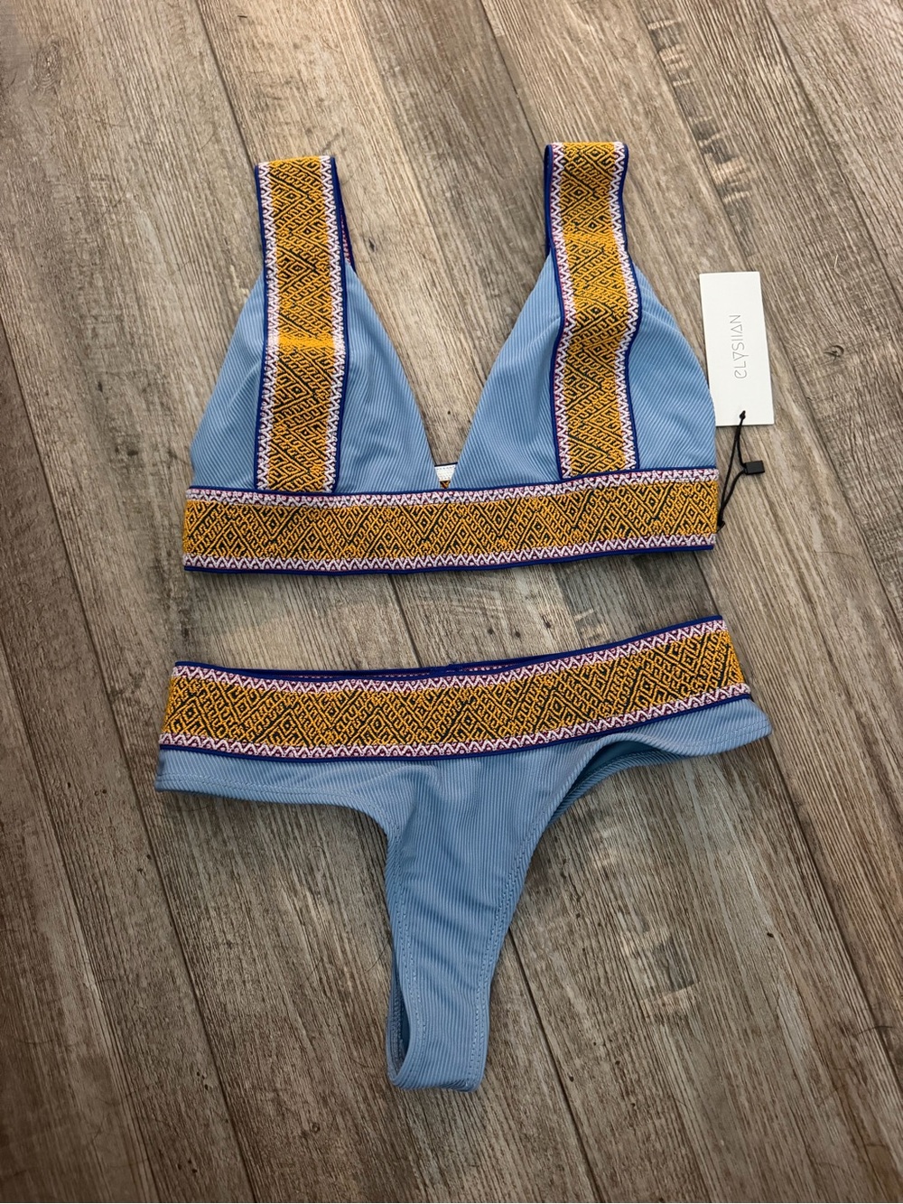 NWT Elysiian Swim thong bikini set